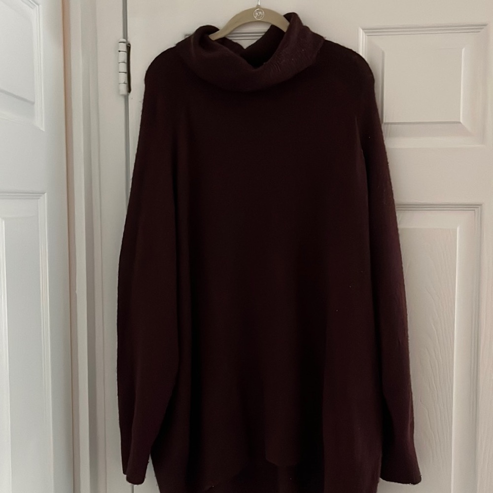 H&M Burgundy Cowl neck Sweater